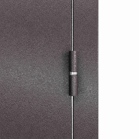 Дверь входная СЛИМ ЭКО Шоколад букле / Гладкий дуб белый 2050*960*50 мм, ЛЕВАЯ