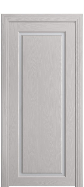 Дверь межкомнатная Порта Алекс СОЛО 2 Агат шпон, стекло сатин светлый