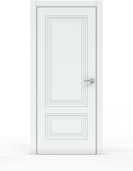 Дверь межкомнатная глухая Бизнес Парк Piramida 1 цвет Арктик 600*2000 мм