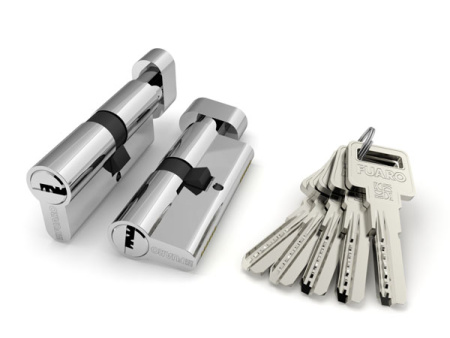 Цилиндровый механизм с вертушкой R602/70 mm (30+10+30) CP хром 5 кл.