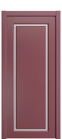 Дверь межкомнатная Порта Алекс СОЛО 2 Марсала эмаль, стекло сатин светлый