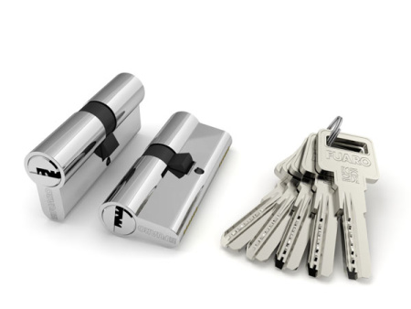Цилиндровый механизм R600/60 mm (25+10+25) CP хром 5 кл.