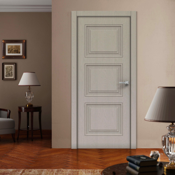 Дверь межкомнатная глухая Бизнес Парк Piramida 2 цвет Щербет 600*2000 мм