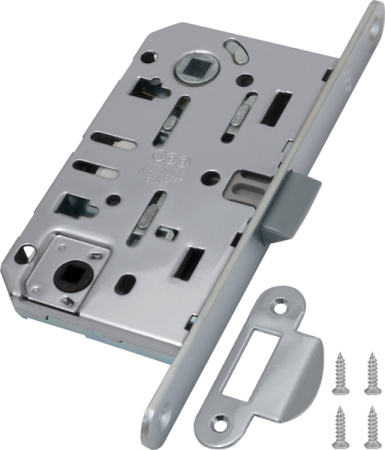 B01102.50.34.567 Замок межкомнатный WC (матовый хром) MEDIANA EV. (инд.упак+B01000.13)
