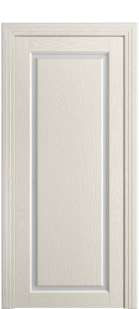 Дверь межкомнатная Порта Алекс СОЛО 2 Бежевый шпон, стекло сатин светлый