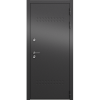 Дверь входная для коттеджа ТЕРМО СПЛИТ, 2050*960*100, Антрацит букле R-6 / Дуб белый матовый TD-2, ПРАВАЯ