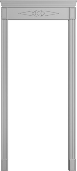 Капитель 6 Порта Алекс Светло-серая эмаль