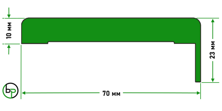 Наличник Бизнес Парк телескопический ПВХ для дверей CRYSTAL 2150х70х10 мм цвет Арктик