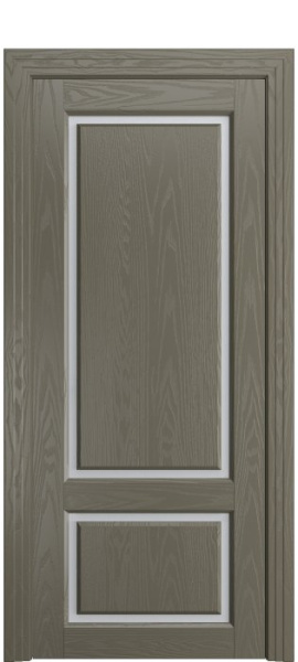 Дверь межкомнатная Порта Алекс СОЛО 3 Дюна шпон, стекло сатин светлый