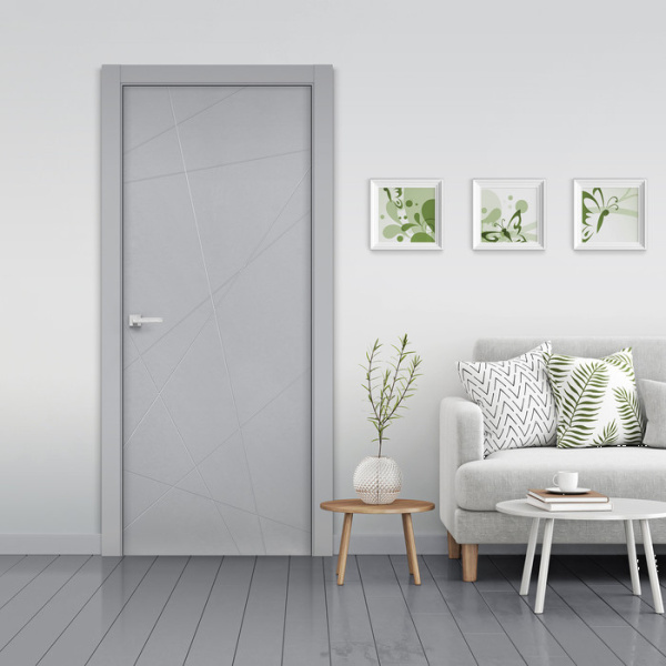 Дверь межкомнатная глухая Бизнес Парк ЛАЙН 4, Агат, 600*2000 мм