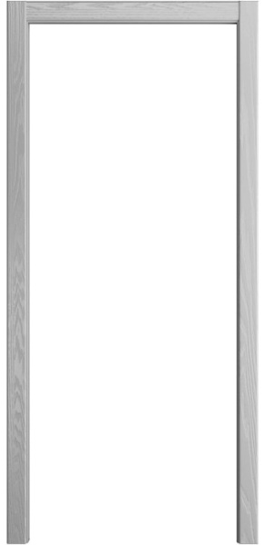 Телескопический Прямой наличник Порта Алекс Шпон Светло-серый