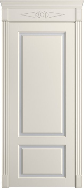 Дверь межкомнатная Порта Алекс СОЛО 3 Бежевый эмаль, стекло сатин светлый