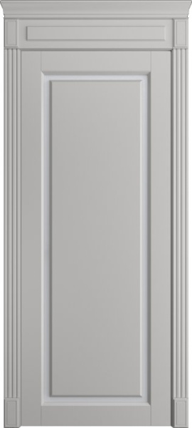 Дверь межкомнатная Порта Алекс СОЛО 2 Грей эмаль, стекло сатин светлый