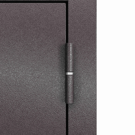 Дверь входная для коттеджа ТЕРМО СПЛИТ  880*2050, Букле шоколад / дуб белый матовый, ПРАВАЯ