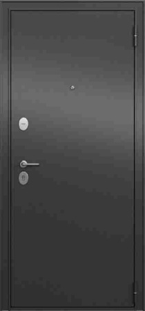 Дверь входная ФЭМИЛИ ЭКО Антрацит букле / Бьянко ларче 2050*860*70 мм, ПРАВАЯ