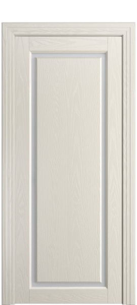 Дверь межкомнатная Порта Алекс СОЛО 2 Бежевый шпон, стекло сатин светлый