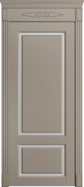 Дверь межкомнатная Порта Алекс СОЛО 3 Латте эмаль, стекло сатин светлый