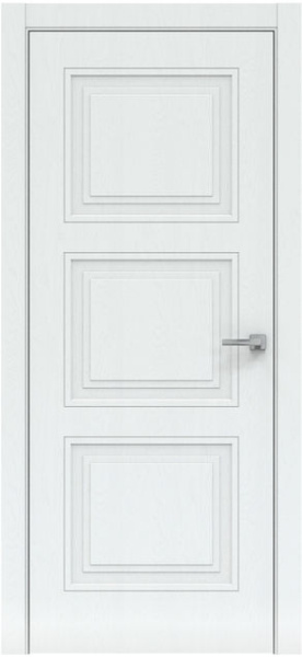 Дверь межкомнатная глухая Бизнес Парк Piramida 2 цвет Арктик 600*2000 мм без замка и петель