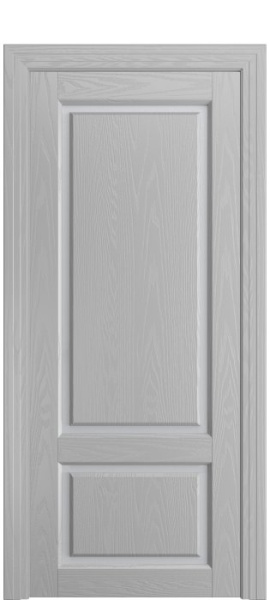 Дверь межкомнатная Порта Алекс СОЛО 3 Светло-серый шпон, стекло сатин светлый