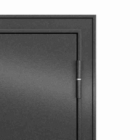 Дверь входная ФЭМИЛИ ЭКО Антрацит букле / Бьянко ларче 2050*860*70 мм, ПРАВАЯ