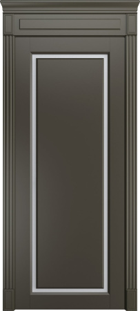 Дверь межкомнатная Порта Алекс СОЛО 2 Гриджио эмаль, стекло сатин светлый