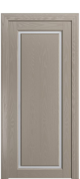 Дверь межкомнатная Порта Алекс СОЛО 2 Латте шпон, стекло сатин светлый