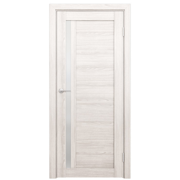 Дверь межкомнатная со стеклом Бизнес Парк ПРОФИЛЬ 8 Ясень Ривьера айс 600*2000 мм