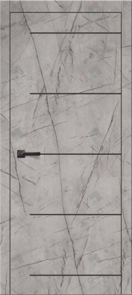 Дверь межкомнатная ЗОДЧИЙ КОМФОРТ 5 ПГ Мрамор серый