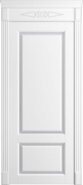 Дверь межкомнатная Порта Алекс СОЛО 3 Белоснежный эмаль, стекло сатин светлый