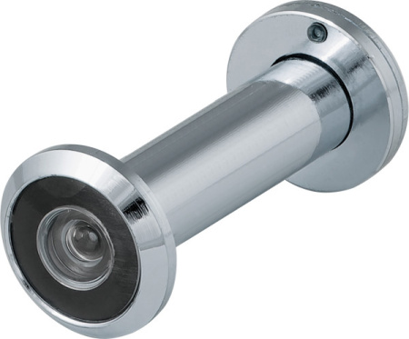 VIEWER 2 DVZ 60x100/16 (оптика пластик, угол обзора 200) CP Хром