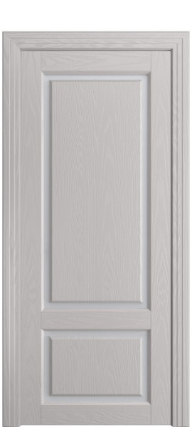 Дверь межкомнатная Порта Алекс СОЛО 3 Агат шпон, стекло сатин светлый