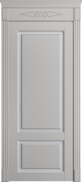 Дверь межкомнатная Порта Алекс СОЛО 3 Грей эмаль, стекло сатин светлый