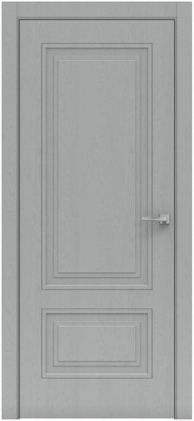 Дверь межкомнатная глухая Бизнес Парк Piramida 1 цвет Жемчуг 600*2000 мм без замка и петель