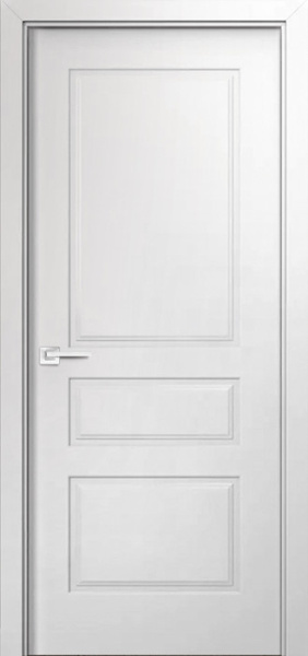 Дверь межкомнатная глухая Бизнес Парк МУЗА 3, Белоснежный, 600*2000 мм.