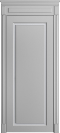 Дверь межкомнатная Порта Алекс СОЛО 2 Светло-серая эмаль, стекло сатин светлый
