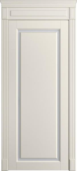 Дверь межкомнатная Порта Алекс СОЛО 2 Бежевая эмаль, стекло сатин светлый